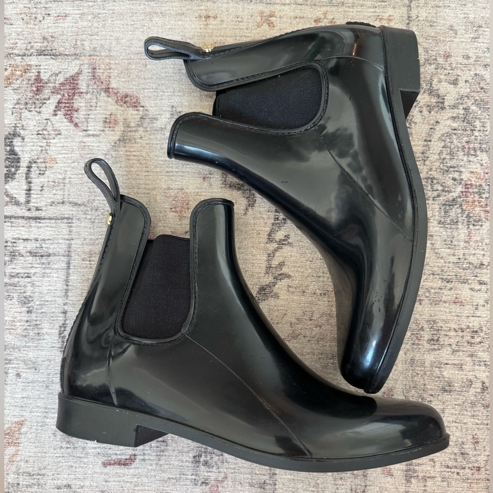 Sam Edelman Black Gloss Tinsley Rain Boots
